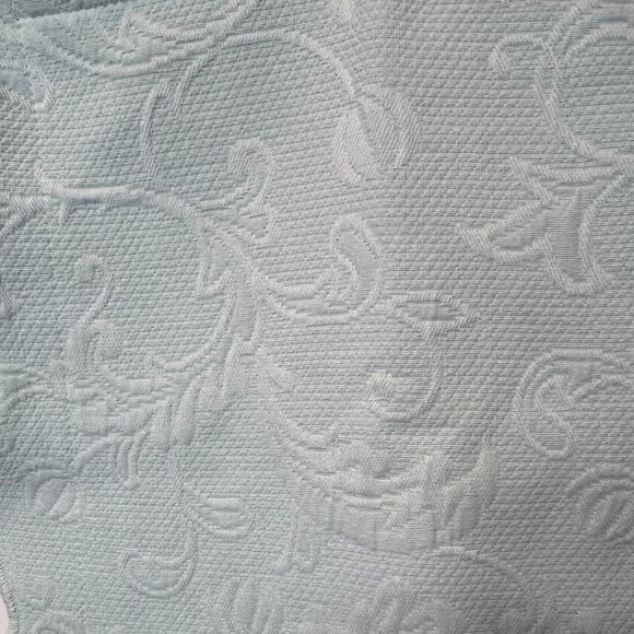 Colchas S. Domingos Baby Blue Scalloped Pillow Sham Cotton Blend Portugal 21X27 - Picture 9 of 9